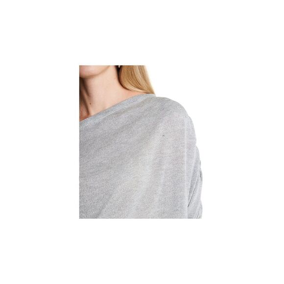 1. STATE Womens Silver One-shoulder Long Sleeve Party Blouse S - Picture 3 of 4